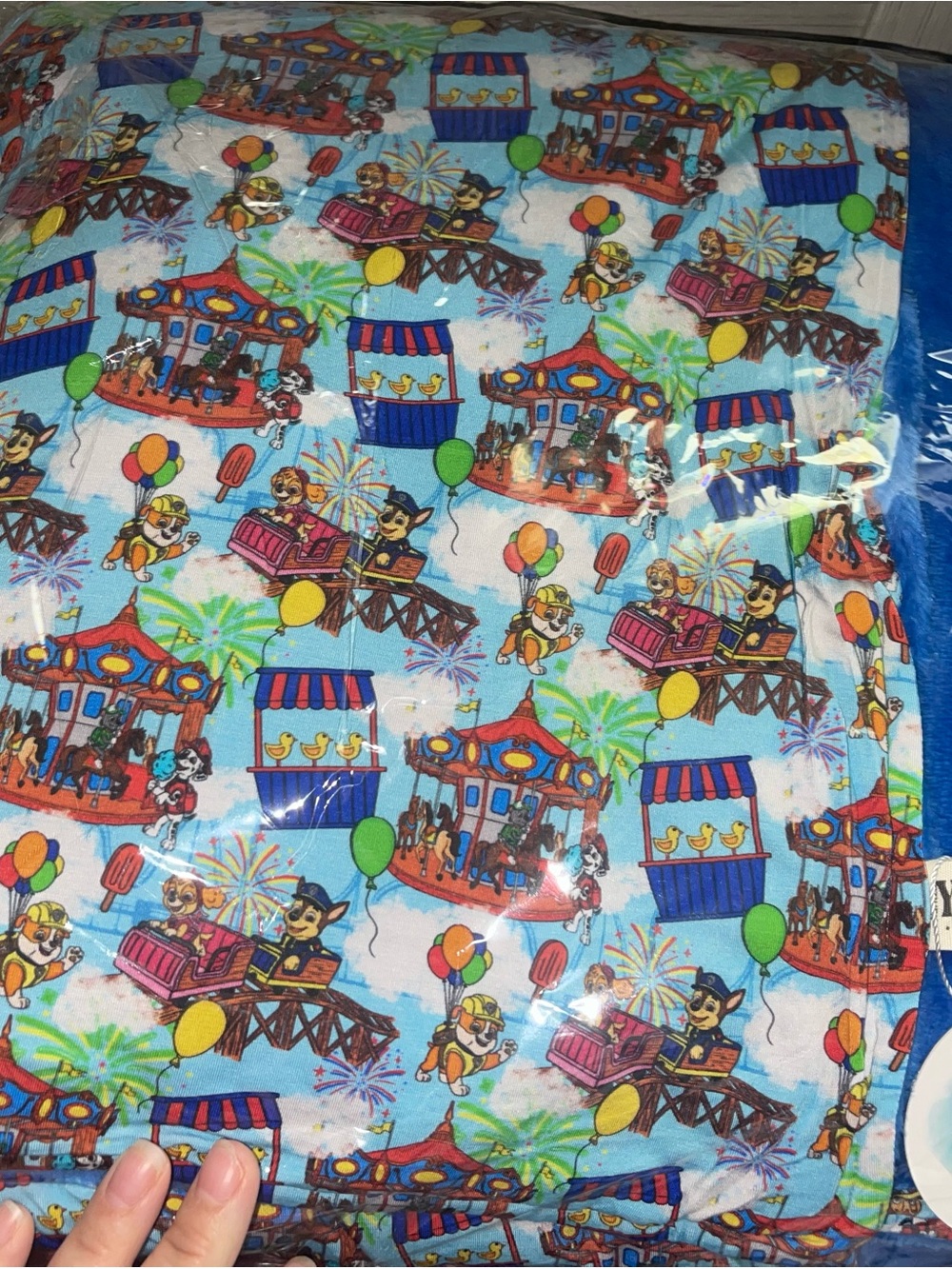 Bamboo Paw Patrol Carnival exclusive design blanket - Blue